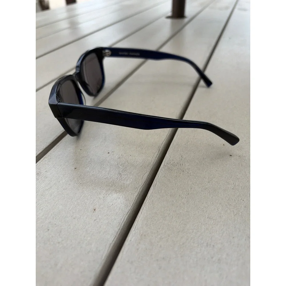 Warby Parker Spencer 350 Sunglasses Navy Blue Square Frames 53-20-140